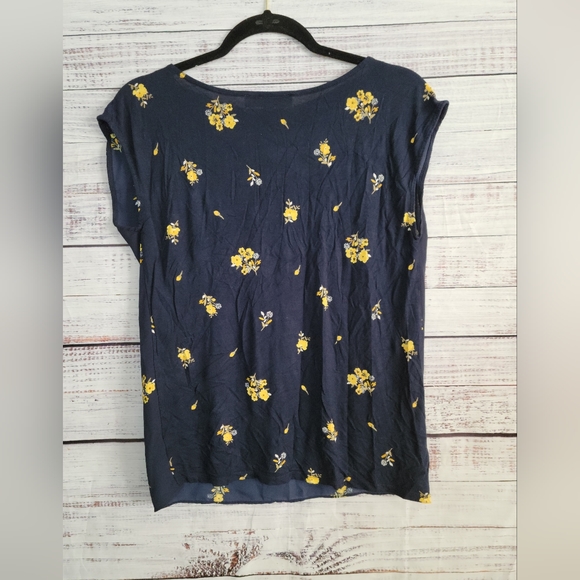 Loft S Mixed Media Top - Picture 3 of 3